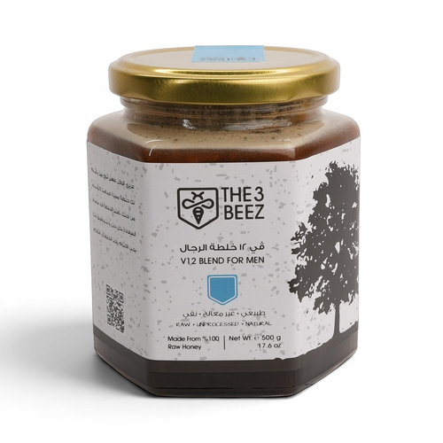 عسل ڤي 12 خلطة الرجال - 500 غرام - The3Beez